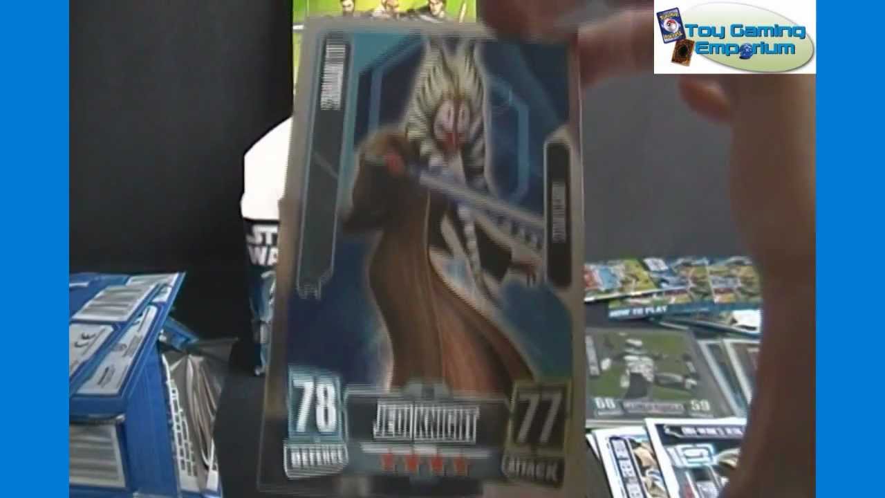 Opening a Box of Topps Star Wars Force Attax Trading Card Game Packs (Part 1)