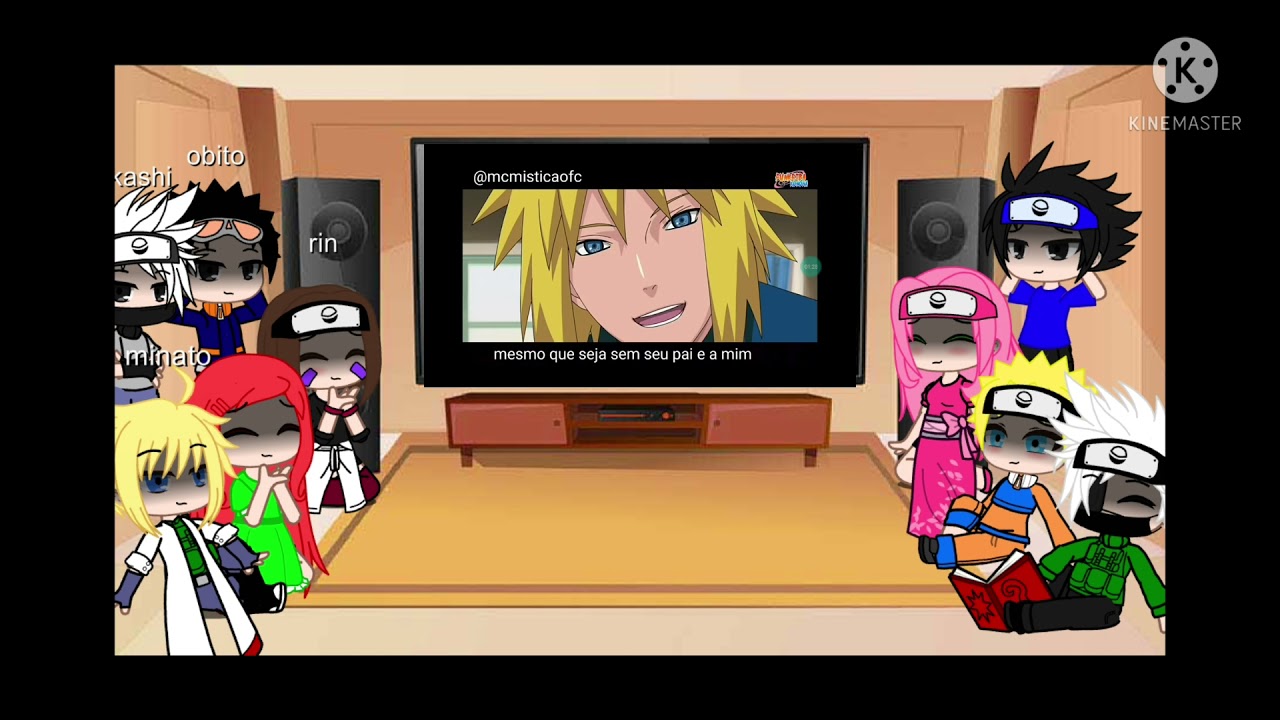 time minato e time 7 react Rap da Kushina