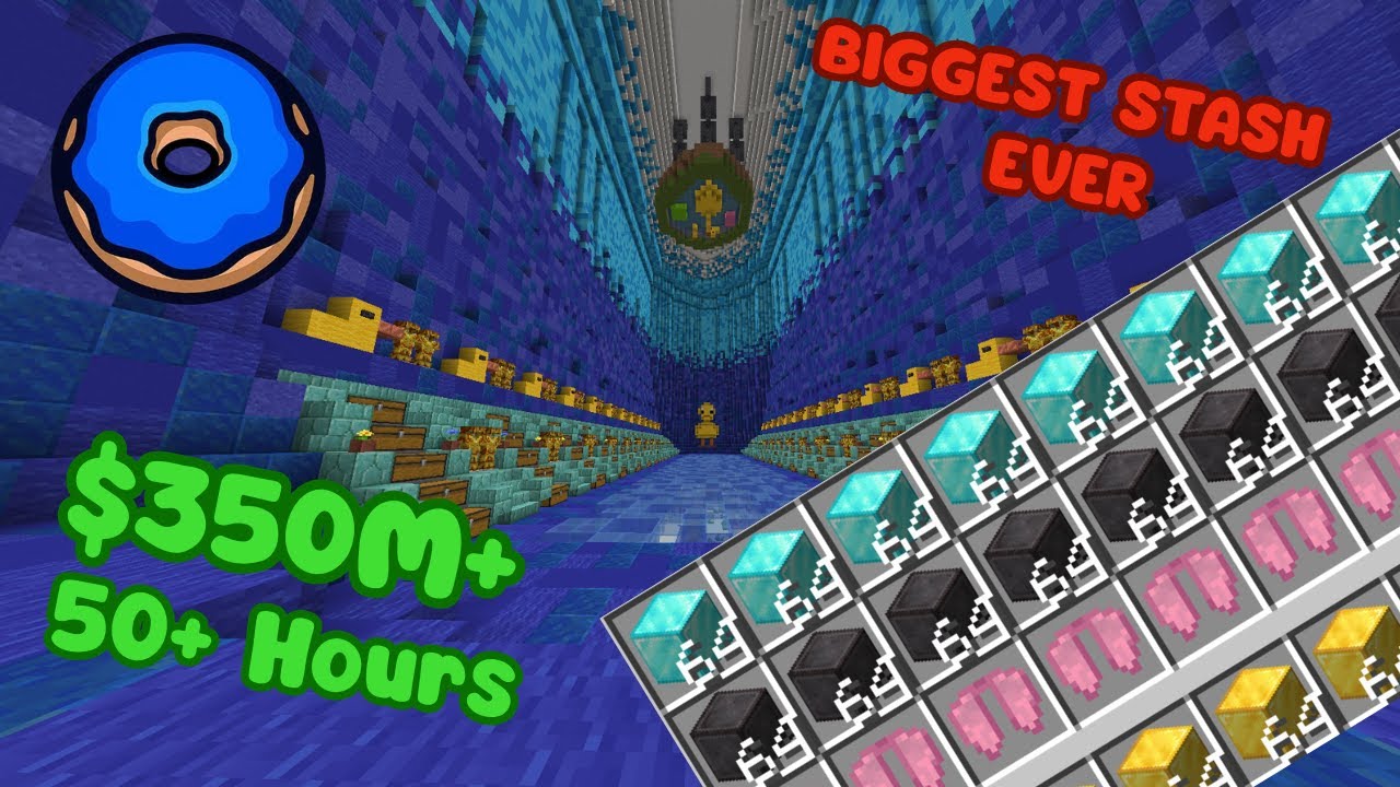 I MADE THE BIGGEST STASH ON DONUT SMP!!!! 