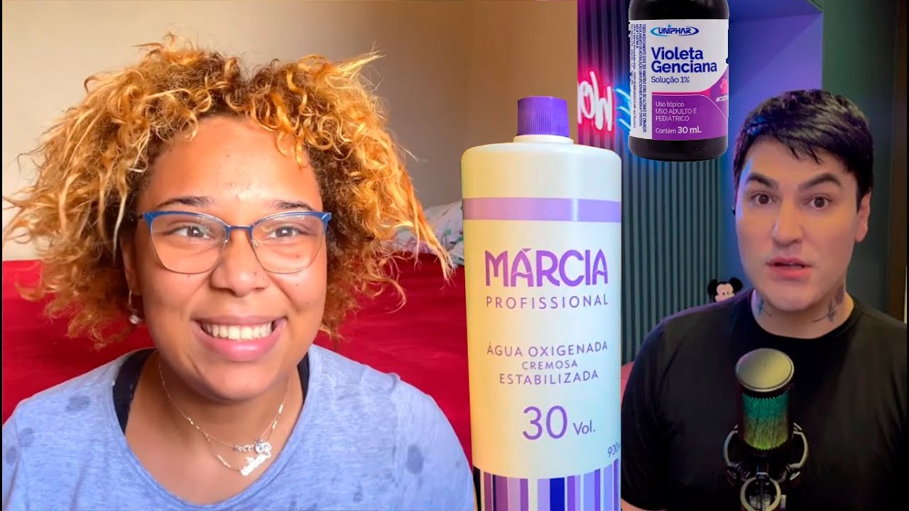 DESCOLOIRINDO O CABELO E USANDO OX DA MÁRCIA E VIOLETA GENCIANA NO MESMO VÍDEO 🤔