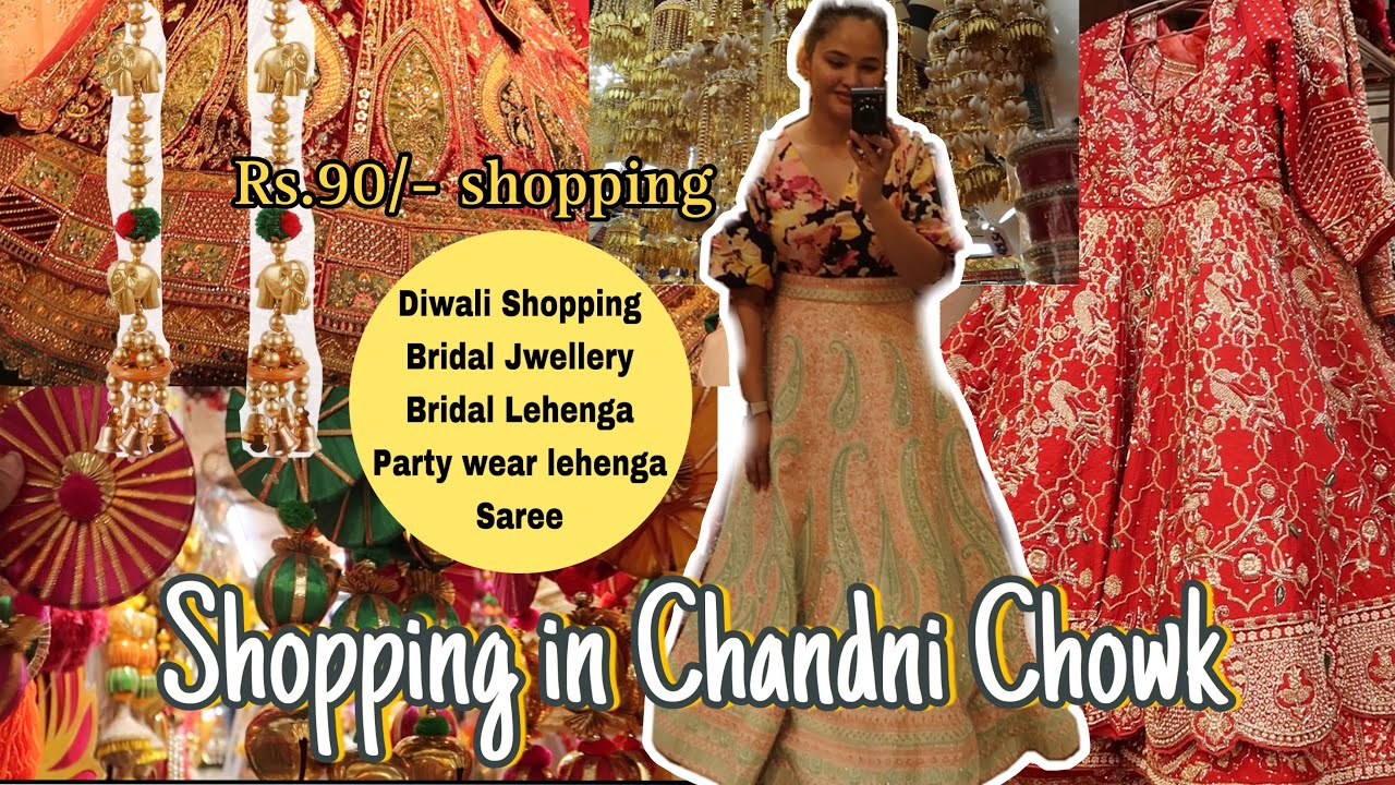 Chandni Chowk Shopping || Non Bridal Lehenga #weddingshopping #lehenga #bridaljewellery