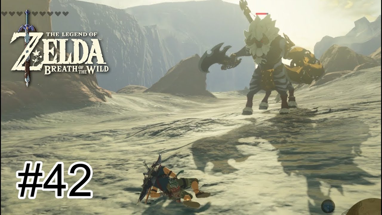 ZELDA BREATH OF THE WILD #42 - BATALHANDO ÉPICAMENTE E DEPOIS APANHANDO PRO LYNEL