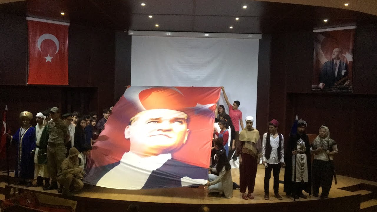 Gazipaşa merkez anadolu lisesi 10 Kasım Atatürk'ü anma töreni