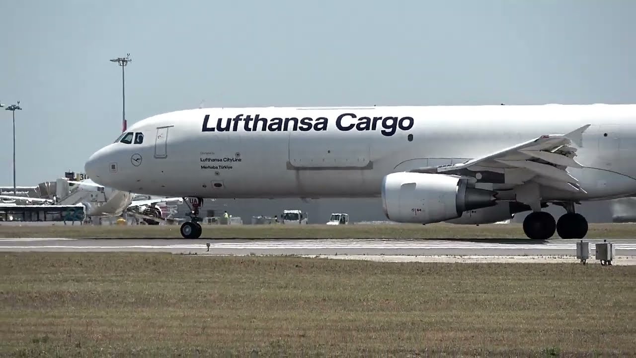 Lufthansa Cargo Airbus A321-211(P2F) In Action At Lisbon Airport!
