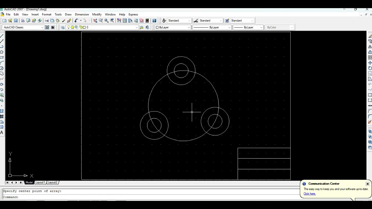 Autocad رسم هندسي