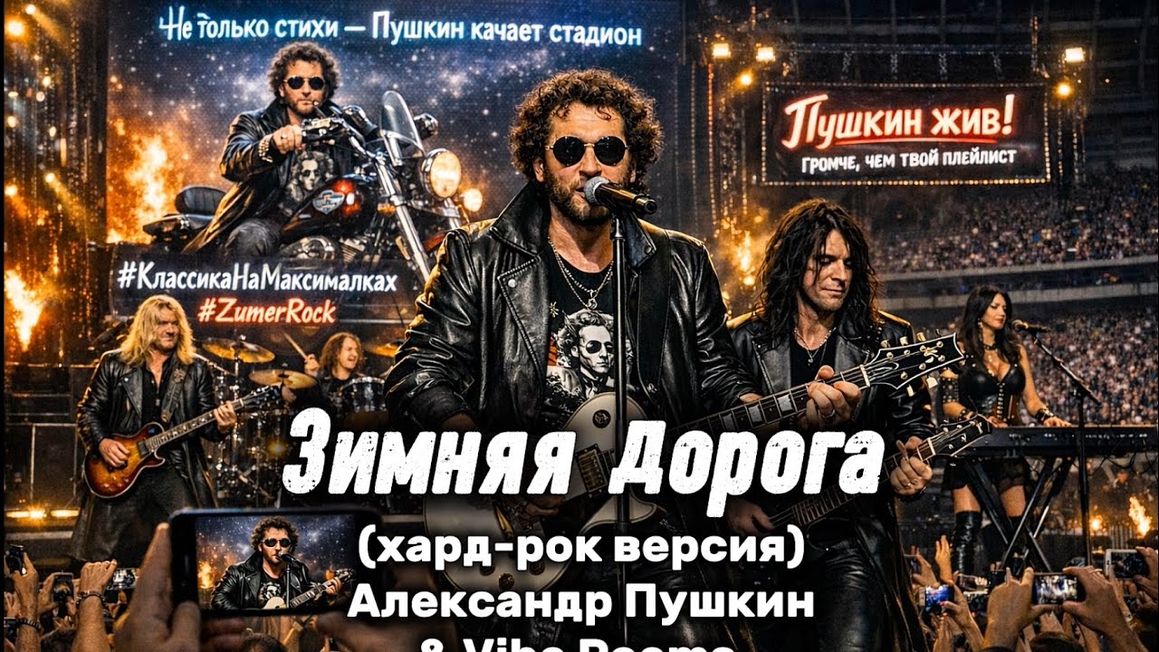 Зимняя дорога - (хард-рок версия) Александр Пушкин & Vibe Poems 
