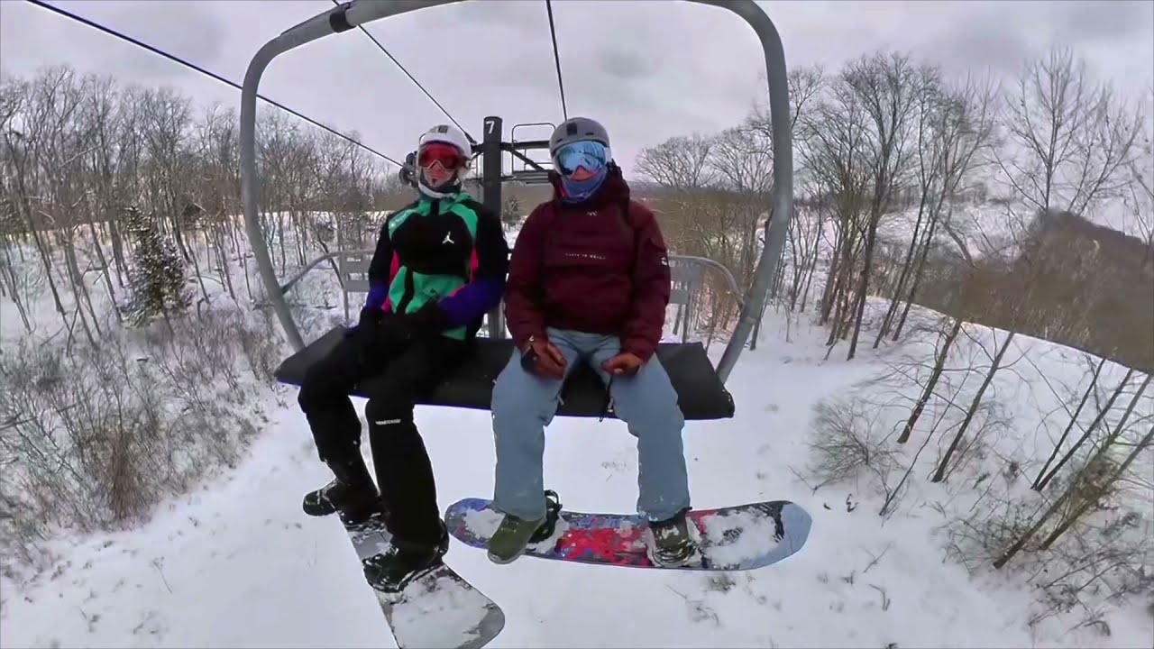 Snowboarding At Hidden Valley, St. Louis Missouri February 2021, West Mountain - Boot Smoke