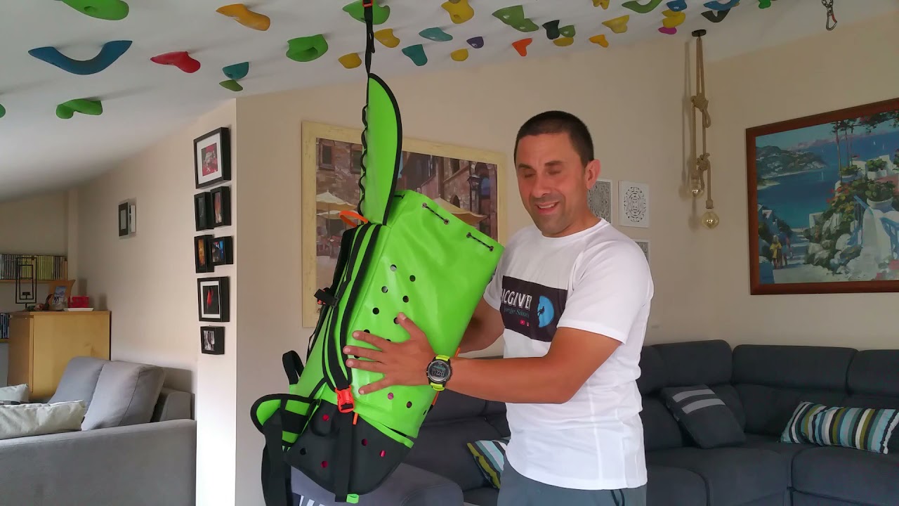 MOCHILA DE BARRANCOS DECATHLON, MASKOON 45L, MACGIVER.