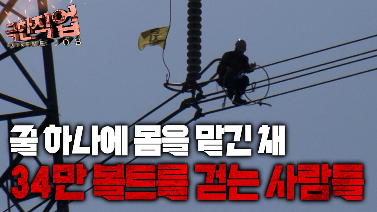 세계에서 정전이 가장 적은 나라 대한민국, 그 뒤엔 송전 전기원들의 목숨 건 작업이 있다｜극한직업