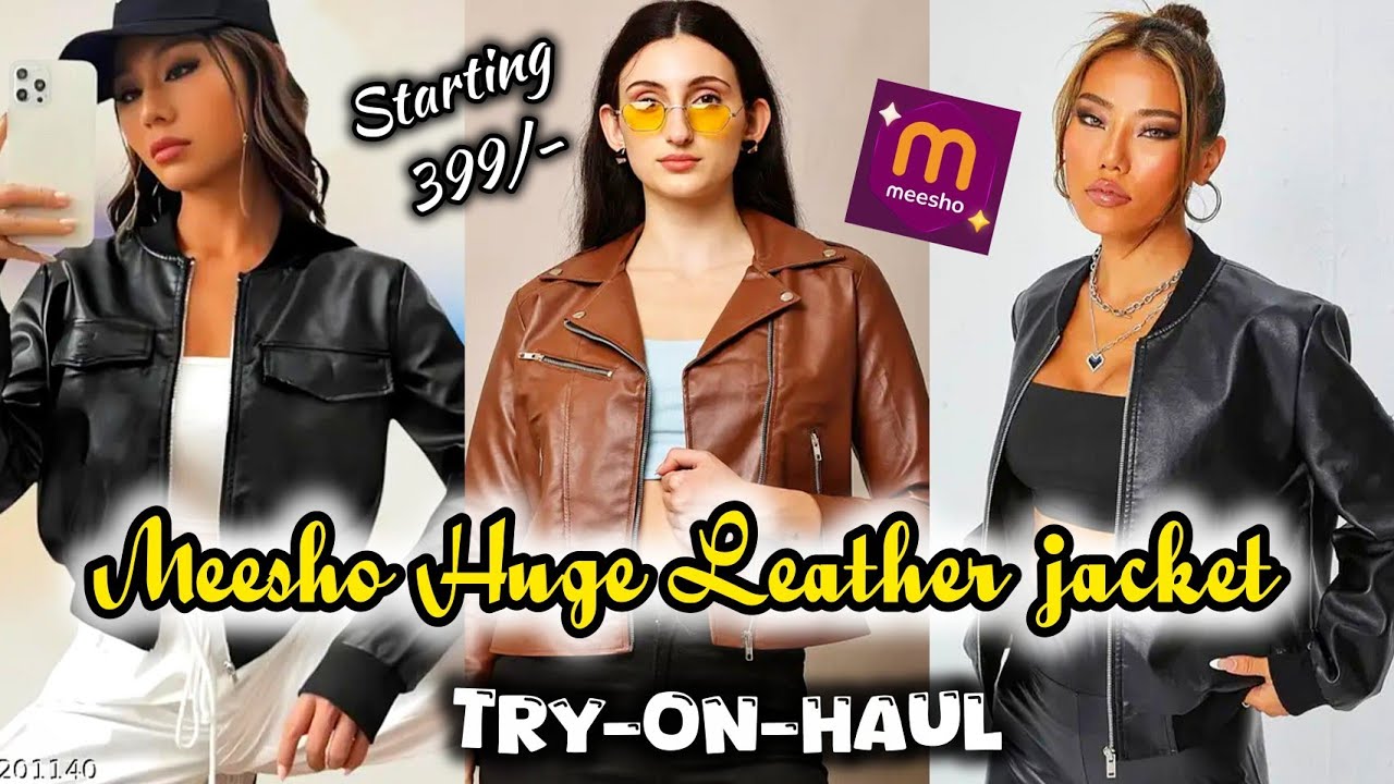 **Огромная** Кожаная куртка Meesho Haul || Все в рамках бюджета #shrabani7 #meesho