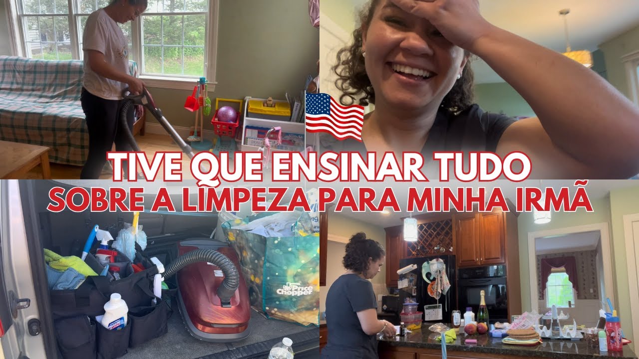 LEVEI MINHA IRMÃ PARA TRABALHAR COMIGO COMO HOUSE CLEANER | FOI UMA TAREFA DIFICIL