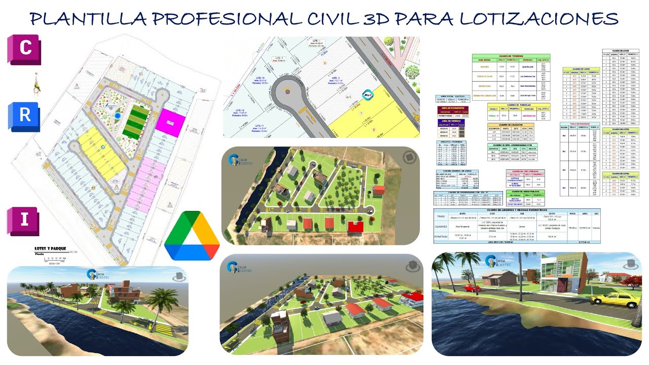 🧱 ✨ PLANTILLA PROFESIONAL CIVIL 3D – LOTIZACIONES ✨ 🧱