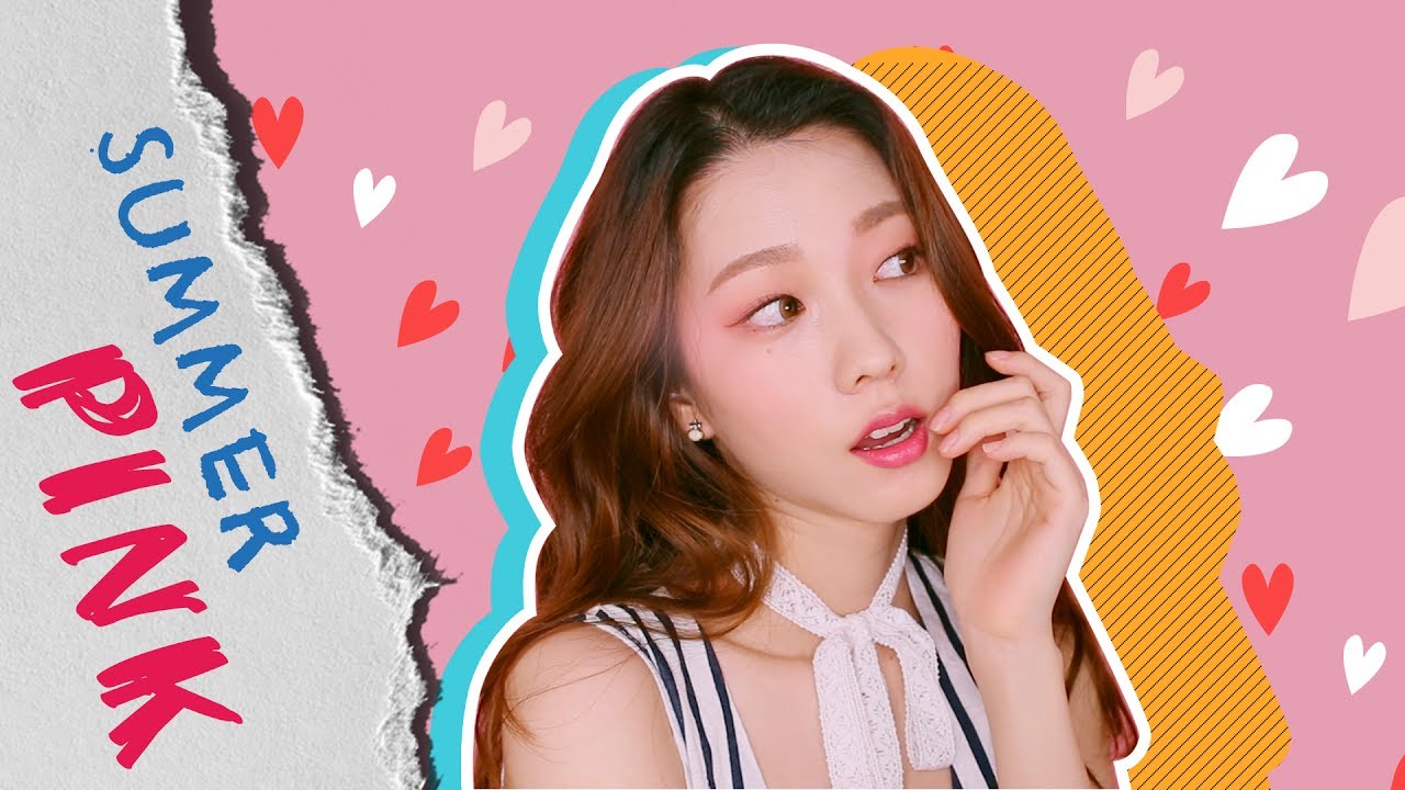ENG) 로드샵온리! 슬라임 여름 분홍 메이크업 ♥ Summer Pink Slime Makeup