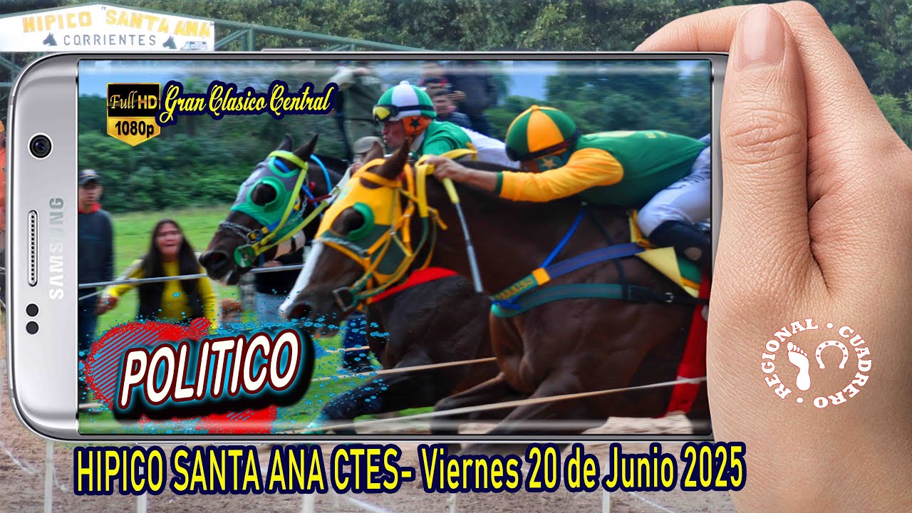 POLITICO-Gran Clasico dia de la Bandera- Hipico Santa Ana Ctes Viernes 20 de Junio 2025