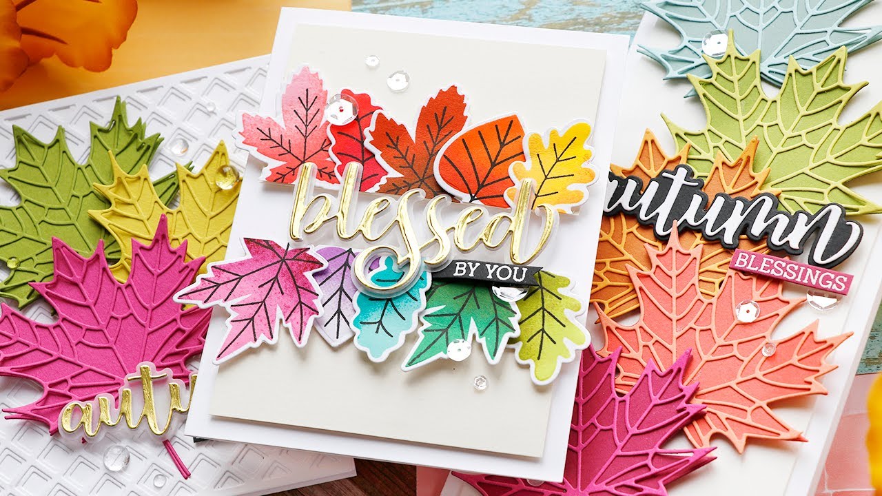 Colorful Fall Cards with Honey Bee Stamps
