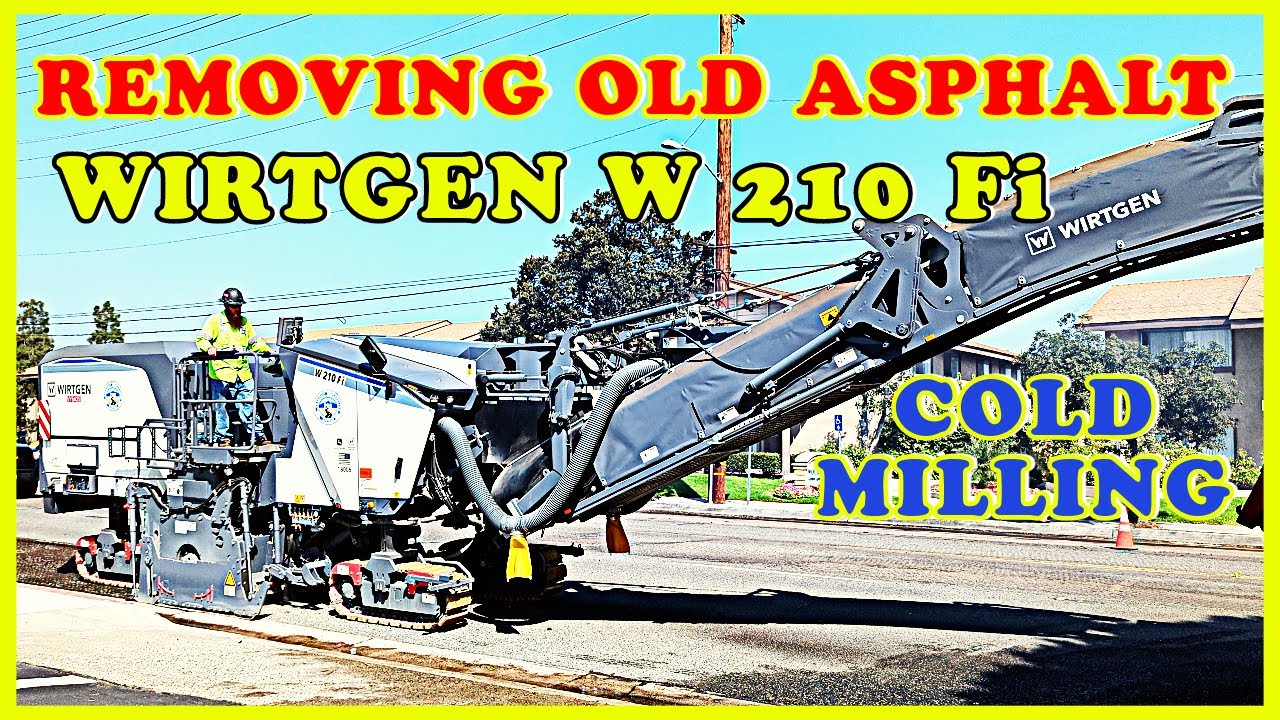 USA - WALNUT AVE. ROAD CONSTRUCTION - COLD MILLING WIRTGEN W210 Fi. PART 2 @MasterWorkers