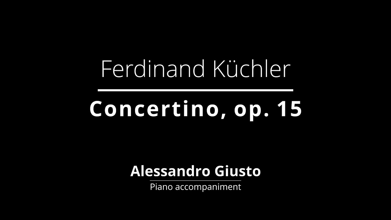 F. Küchler, Concertino op. 15 in the style of A. Vivaldi | Piano accompaniment