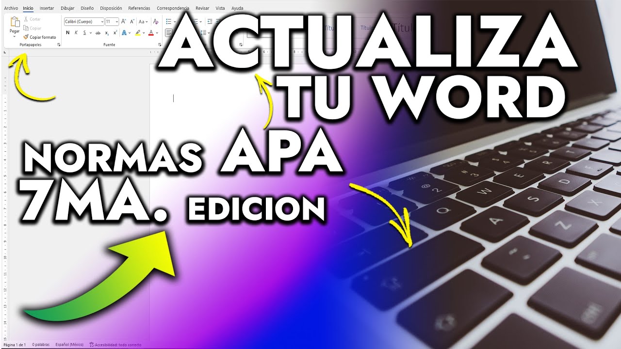 AGREGA LAS NORMAS APA A WORD | como usar Normas APA en WORD 7ma Edición 2024