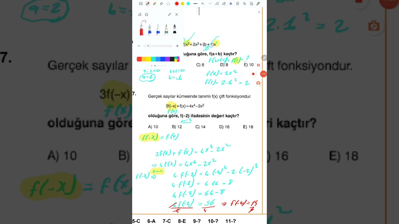 Fonksiyonların  Dönüşümleri  | 11.SINIF MATEMATİK 