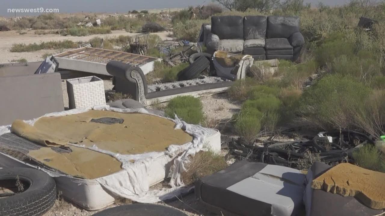 Ector Co. Environmental Enforcement team making illegal dumpers clean up their own mess...and then s