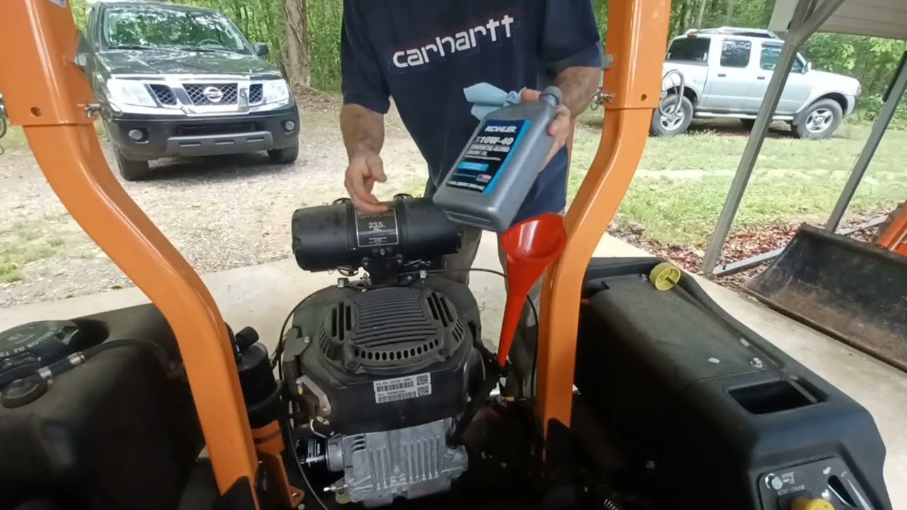 SCAG Patriot first oil change