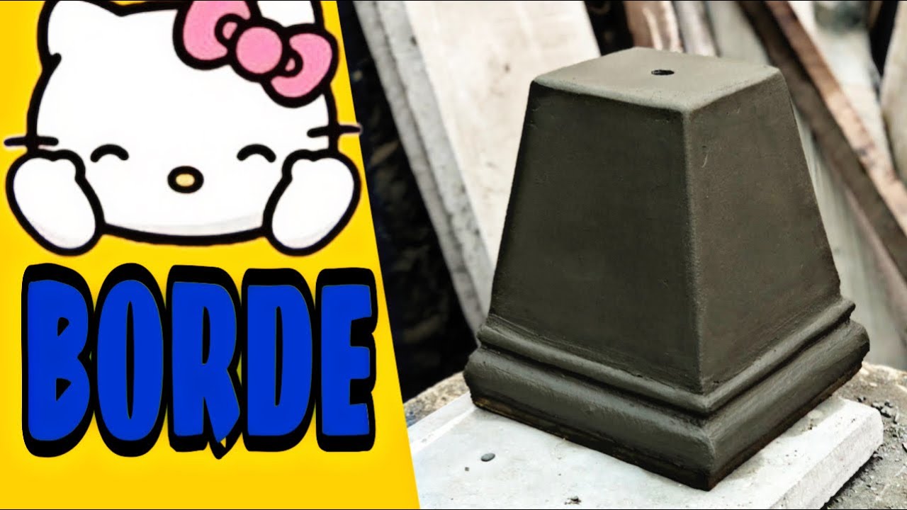 С этим ОБОДОМ ВАШИ ГОРШКИ БУДУТ КРАСИВО ВЫГЛЯДИТЬ - КАК СДЕЛАТЬ ЦЕМЕНТНЫЕ ГОРШКИ ШАГ ЗА ШАГОМ