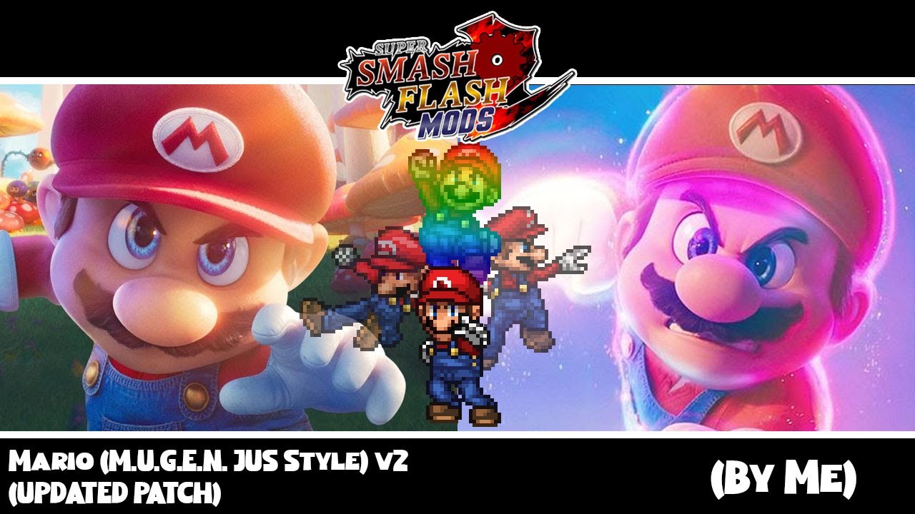 SSF2 Mods: Super Mario (MUGEN JUS Style) v2 (UPDATED PATCH) (By Me)