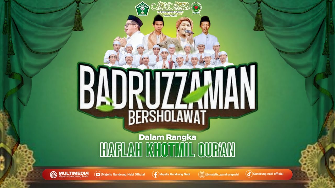 🔴🔵[LIVE] BADRUZZAMAN BERSHOLAWAT BERSAMA MAJELIS GANDRUNG NABI
