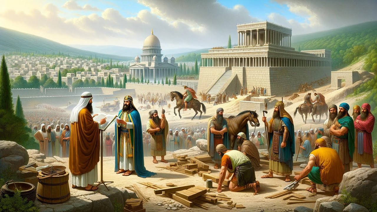 Esdras 6: El rey Dar&iacute;o de Persia emite un decreto que permite y apoya la reconstrucci&oacute;n del Templo