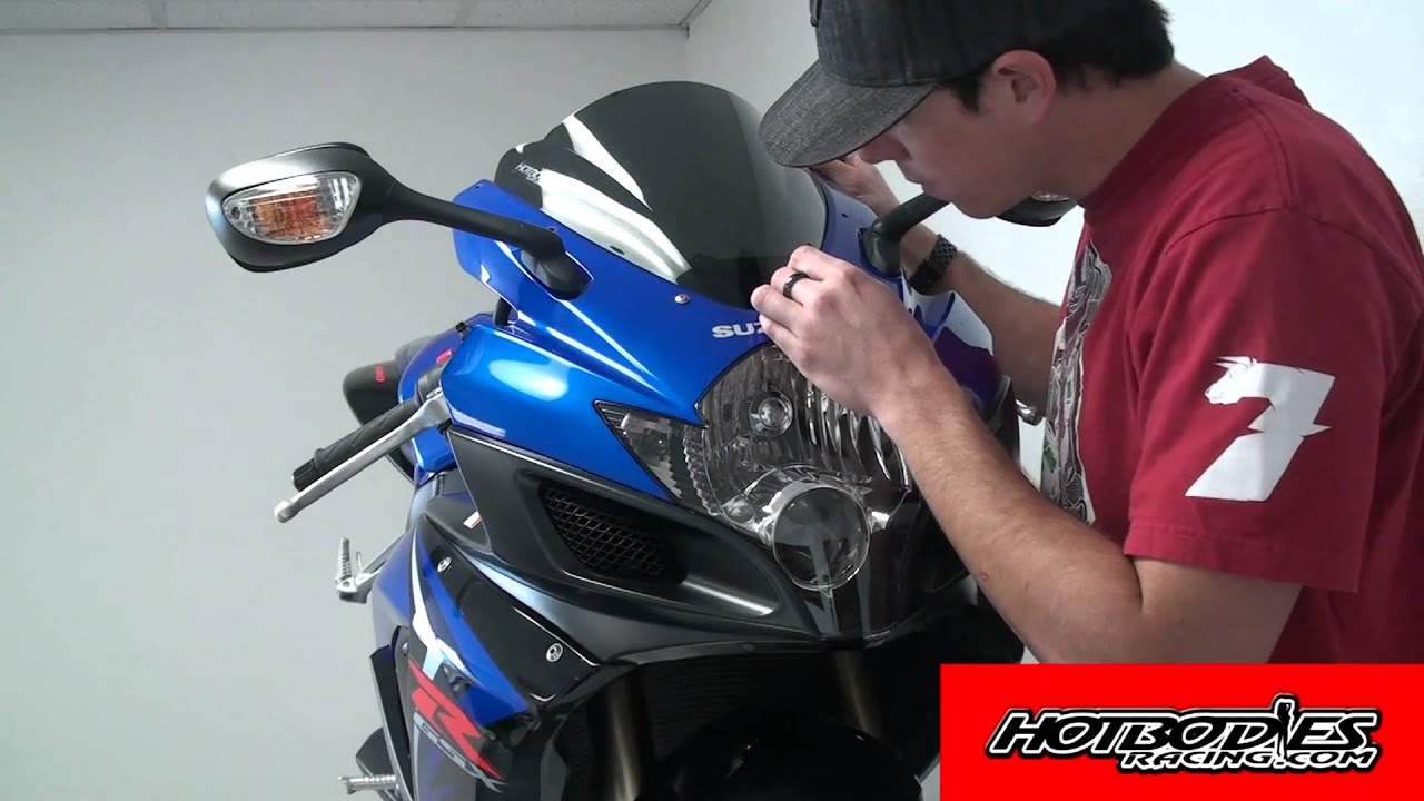 Suzuki GSXR Windscreen Installation Guide from Hotbodies Racing