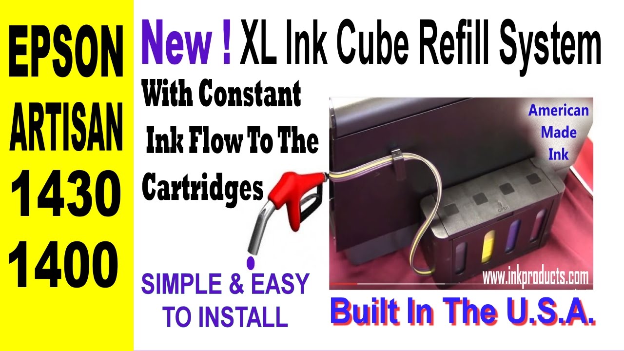 Continuous Ink System-CIS For Epson Artisan 1430 Printer