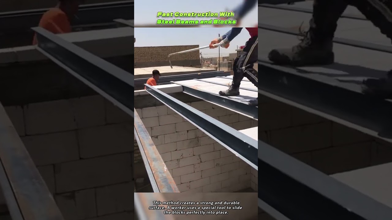 Fast Construction With Steel Beams and Blocks