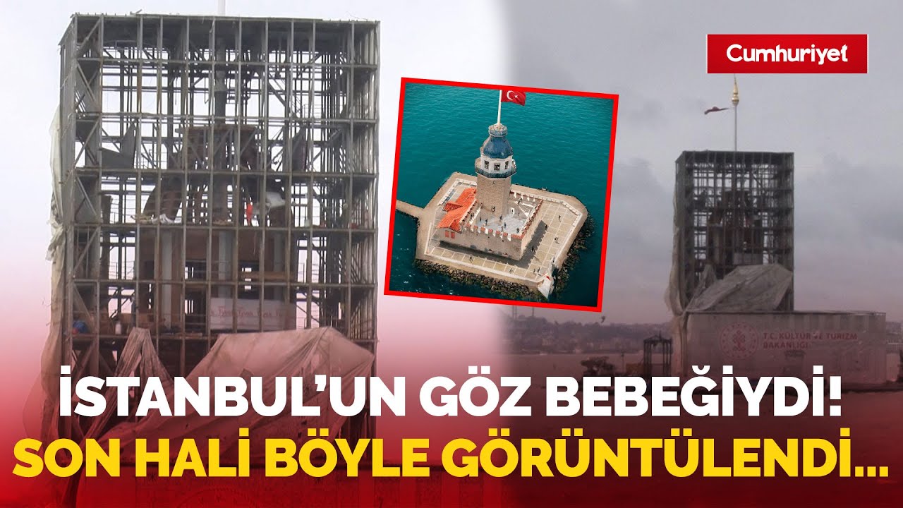 İstanbul'un göz bebeğiydi! Branda düştü, Kız Kulesi'nin son hali ortaya çıktı...