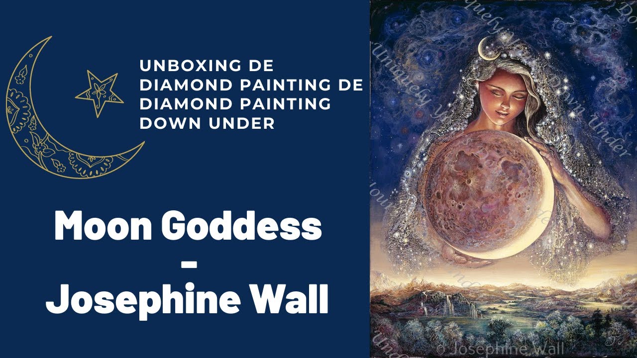 Unboxing de diamond painting de Uniquely Yours Down Under - Moon Goddess de Josephine Wall
