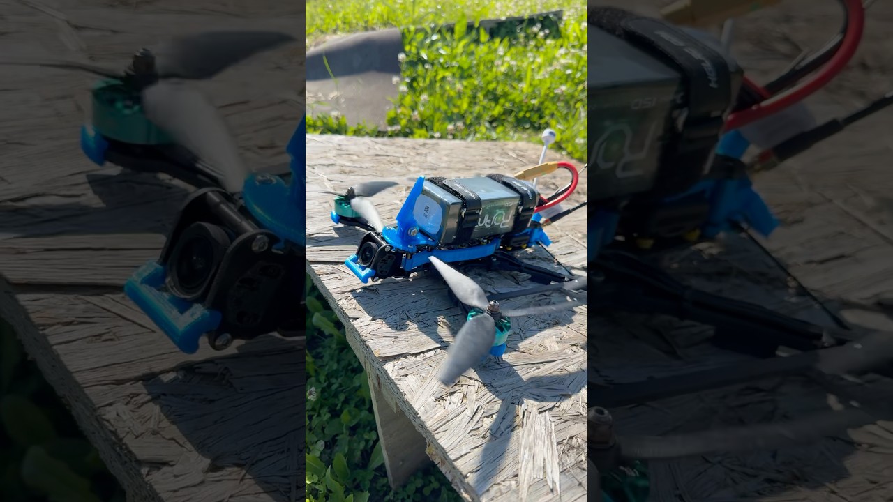 DRONE FPV 7 inch Skytech: TEST first flight SURFING the mountains - DVR NO STAB