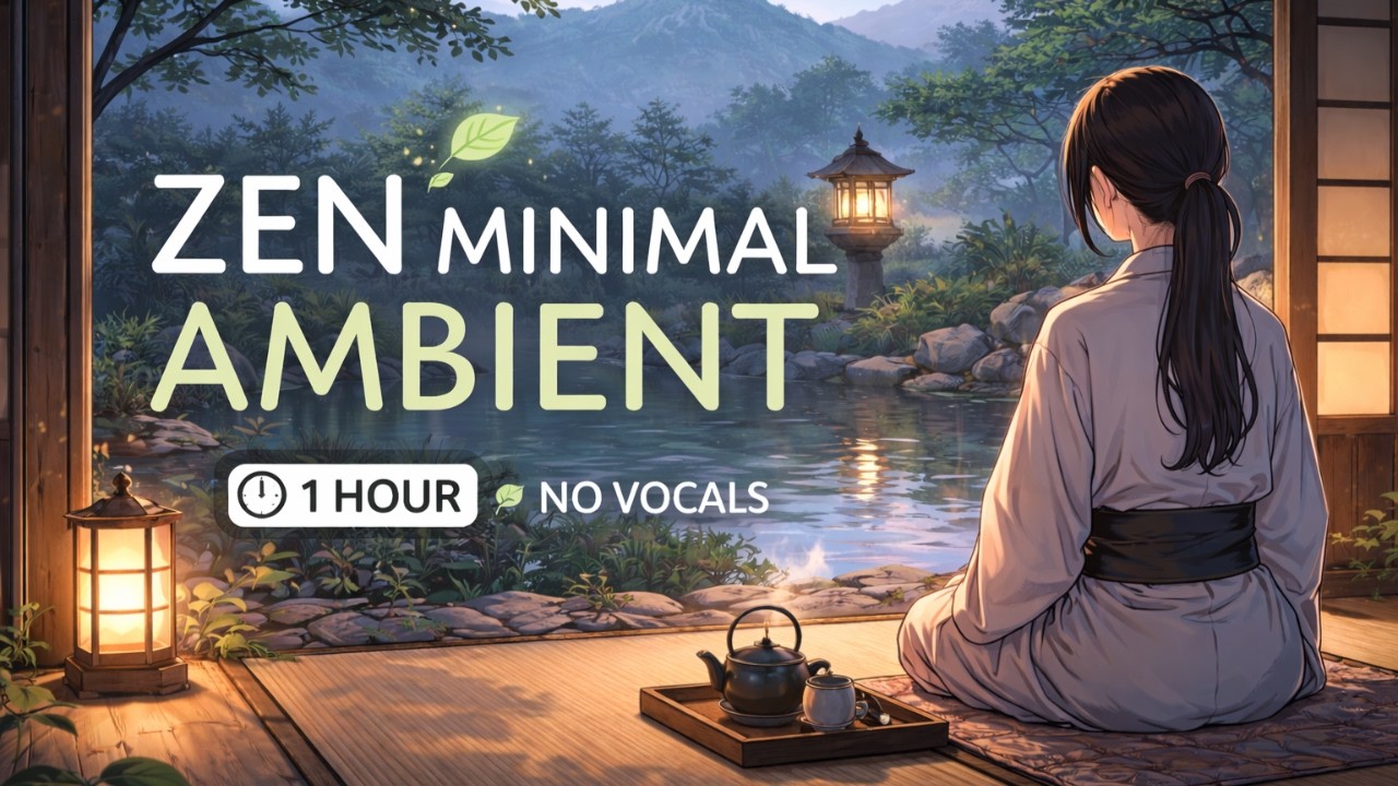 ZEN MINIMAL AMBIENT 🌿 Japanese Ambient for Study & Deep Focus (No Vocals) | 1 Hour Mix