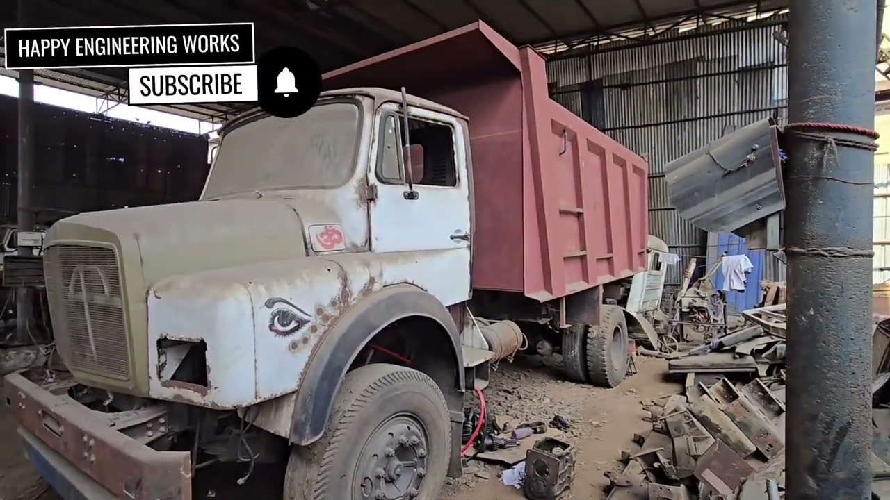 New Avatar Of 1613 cTruck To Tipper Load Body +Steel Cabin Powerful Tipper #happyengineeringworks