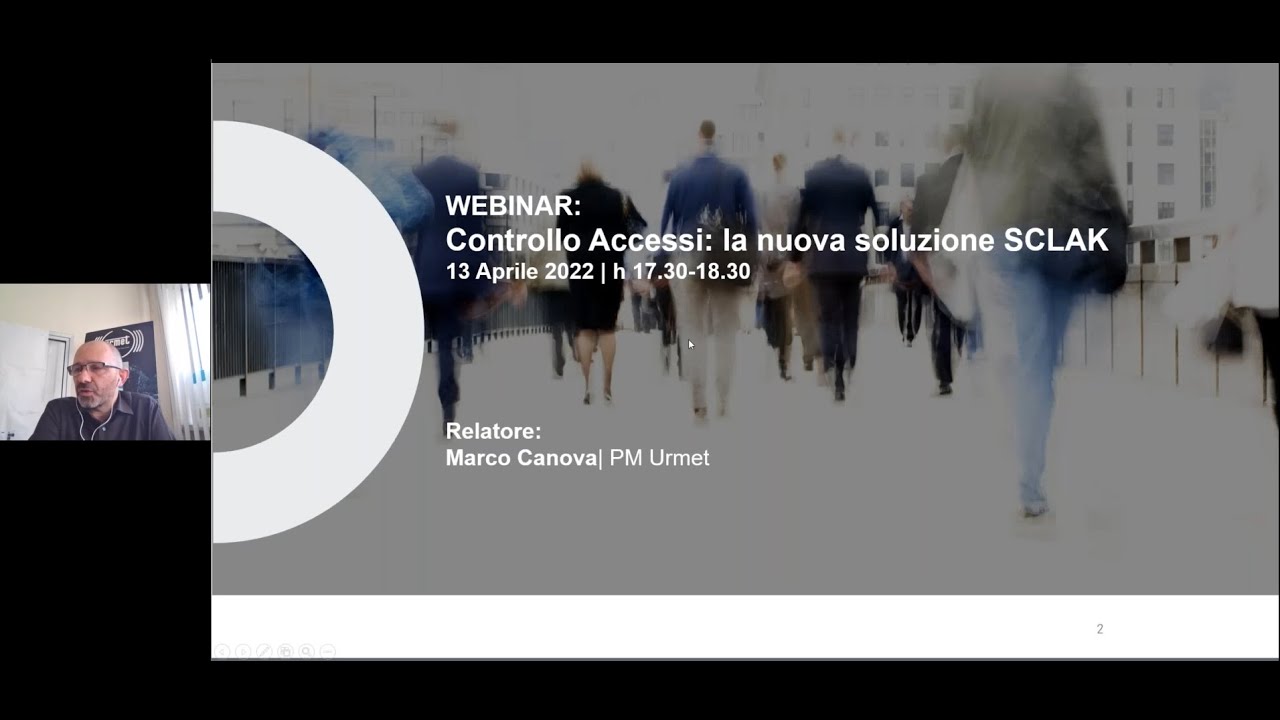 I webinar di Urmet: controllo accessi i vantaggi di SCLAK