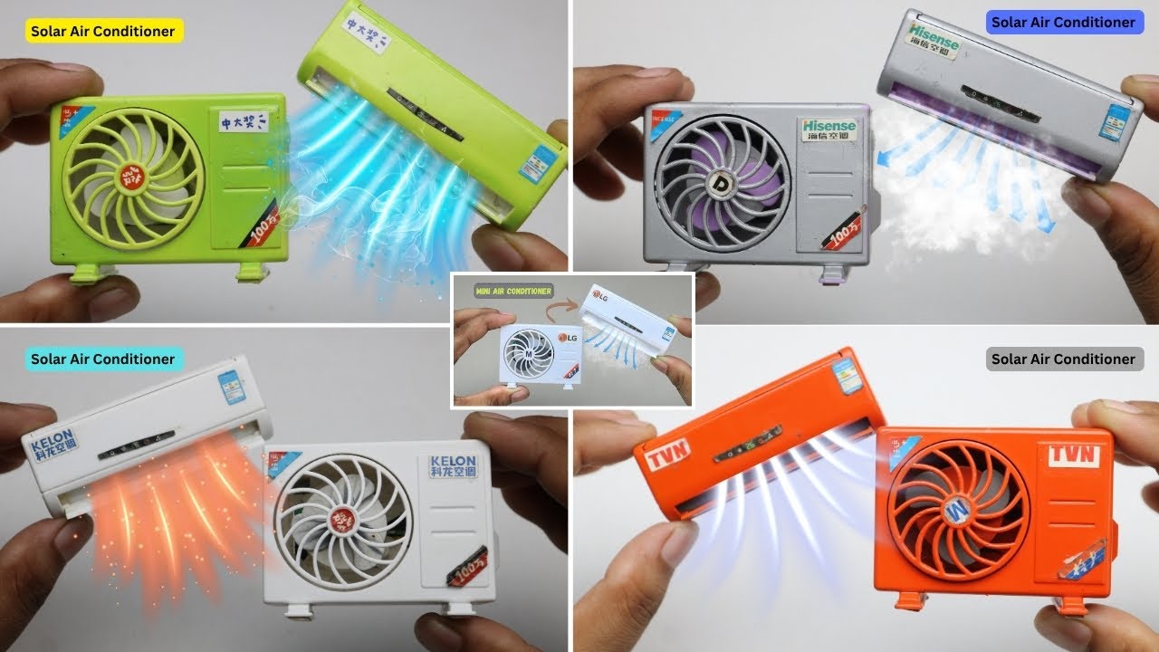 Top 5 Miniature Air Conditioner Unboxing & Test Video || Best Gadgets Solar AC