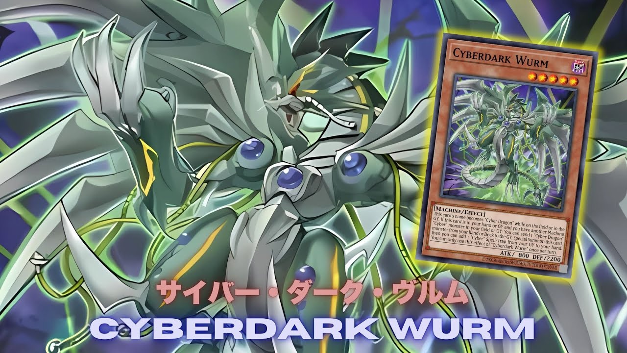 New Cyberdark !! Cyberdark Wurm DECK NEW CARD - YGOPRO
