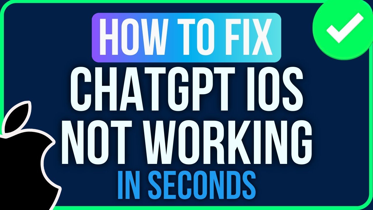 CHATGPT NOT WORKING ON iOS | Fix iPhone Chatgpt App Not Working Problem
