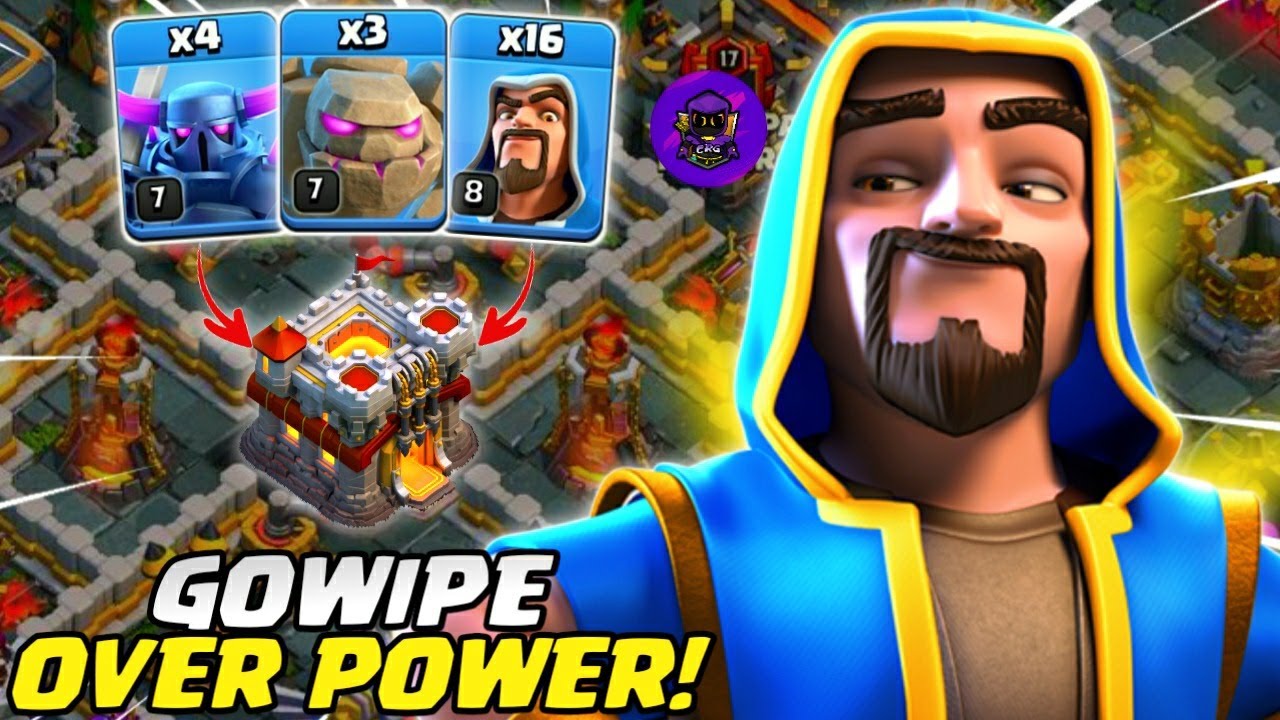 TIPS & TRIK MENGGUNAKAN GOLEM WIZARD PEKKA (GOWIPE) DENGAN MUDAH - STRATEGI TH 11 | COC INDONESIA