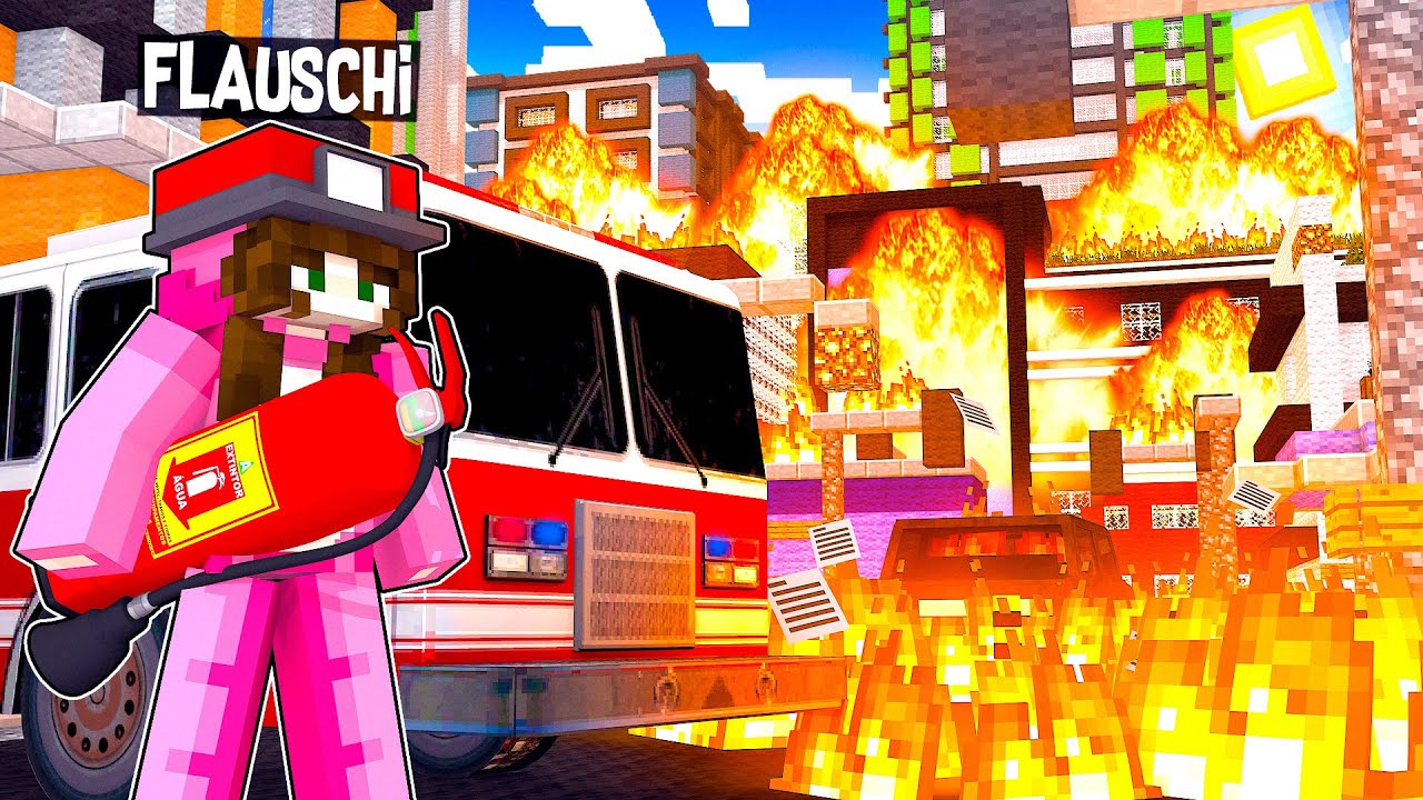 Youtuber-Insel #033 - 24h FEUERWEHR | Minecraft