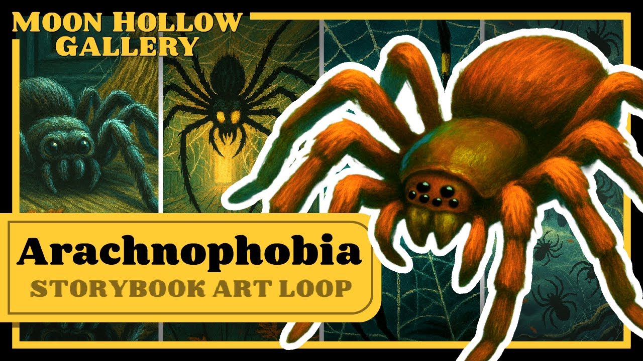 ARACHNOPHOBIA || Spooky Spider Art Loop with Creepy Ambience & Calming Halloween Soundscape