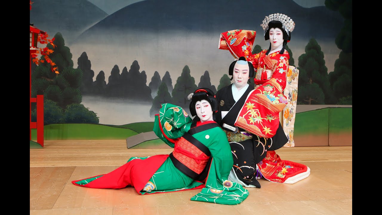 第一回梅笑会　義太夫「道行恋苧環」 出演 中村芝のぶ・市川笑野・市川猿之助