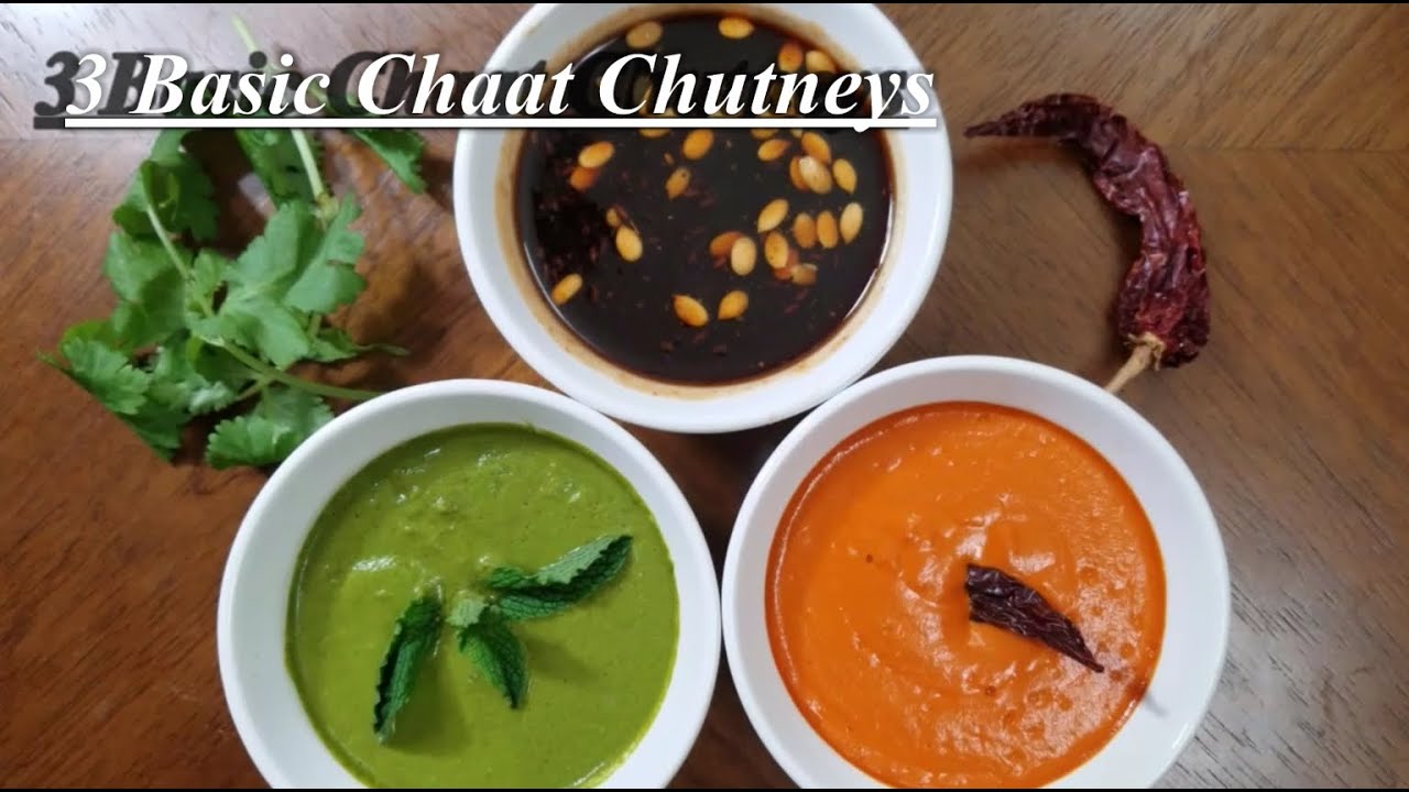 Three Basic Chaat Chutneys || Sev Puri || Bhel Puri || Street Food