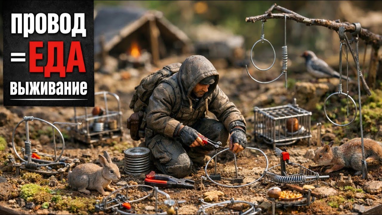 Проволока в Ловушки: Охота Без Оружия в Постапокалипсисе | Ловушки Для Выживания