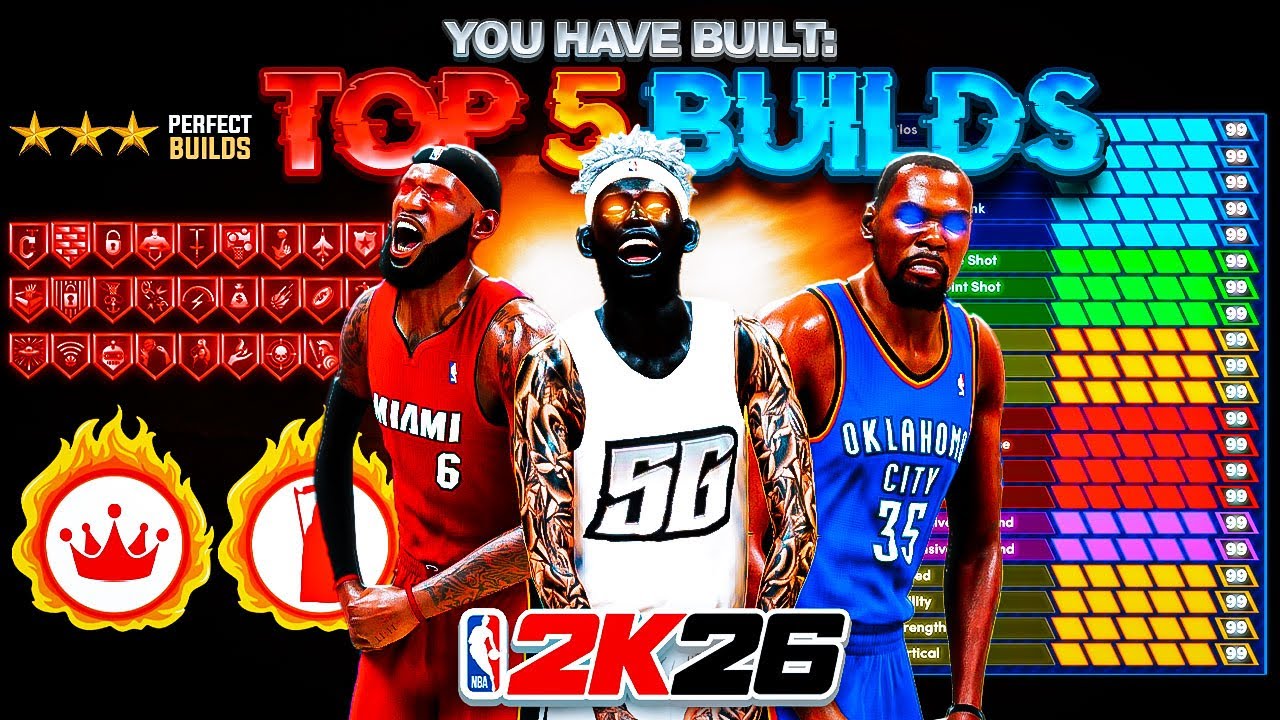 ЛУЧШИЕ СВЕРХМОЩНЫЕ СБОРКИ В NBA 2K26! *НОВИНКА* САМЫЕ МОЩНЫЕ СБОРКИ! Лучшая сборка в 2K26