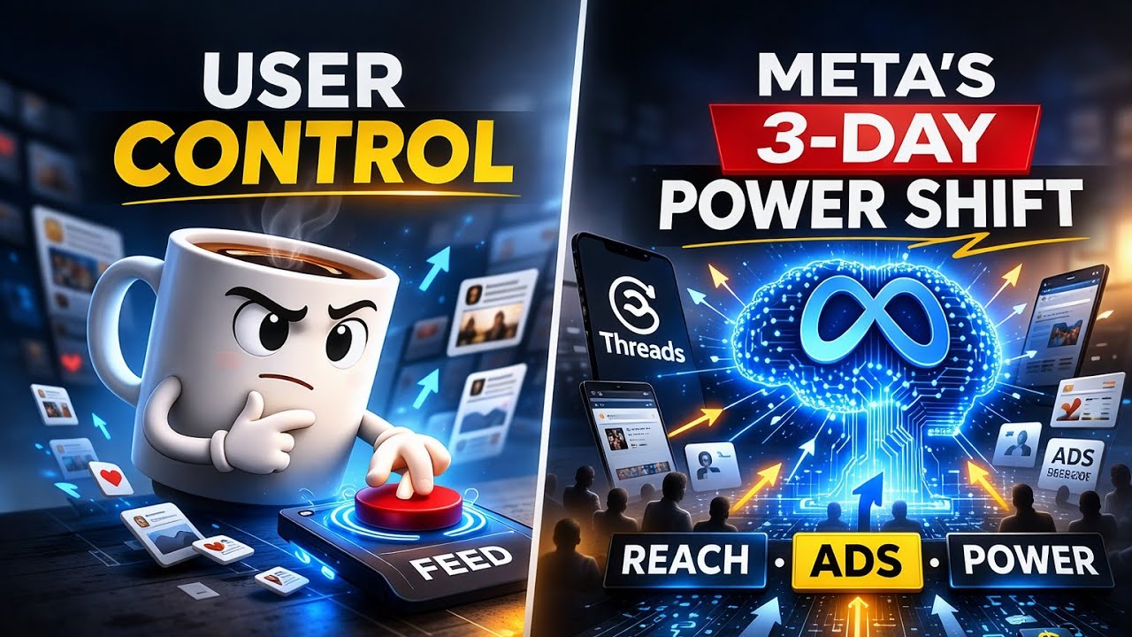 Business News: Meta tests user controlled AI feed implications for reach, ads, power