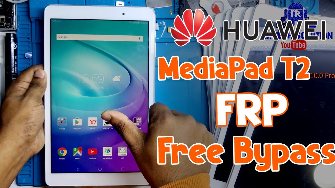 Huawei 📱Mediapad T2 10.0 Pro 10 Pieces FRP/Google Account Bypass ✅FREE without PC 2022